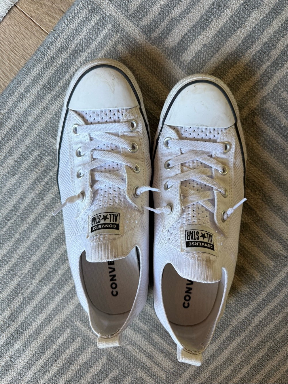 Converse Women's White Low-Top Canvas Sneakers